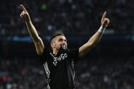 Tadic celebrates a goal for Ajax